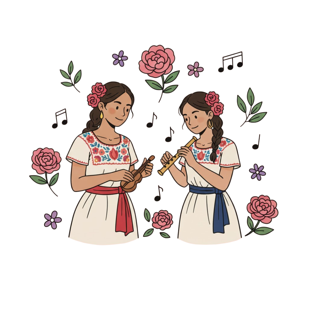 Participants performing music together